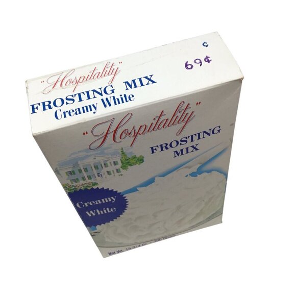 Vintage Hospitality Frosting Box Mix Sealed Prop Stage Theater Movie Hollywood - Picture 2 of 6
